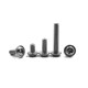 Pwm Nickel-Plated Screws with Washers, Pan Head/Semi-Round Head, Self-Contained Washers, Combination Screws M3/M4