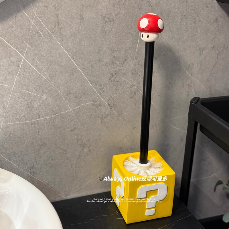 Cute Villain Mario Toilet Brush for Home Bathroom, No Dead Angle Cleaning, Toilet Cleaning Brush, Cleaning Tool Cute Villain Mario Toilet Brush for Home Bathroom, No Dead Angle Cleaning, Toilet Cleaning Brush, Cleaning Tool