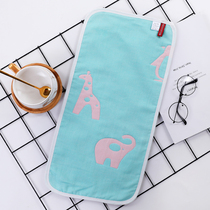 Childrens gauze towel pure cotton household baby wash face bath cotton soft absorbent small towel rectangular childrens towel