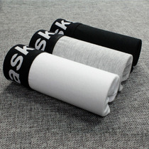 Pure Cotton solid color underwear handsome T wind LES flat corner neutral womens underwear briefs flat four corner underwear sup