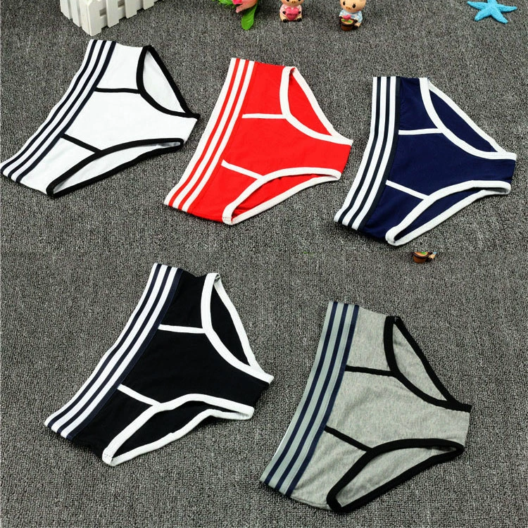 Cotton size lớn nữ boxer đồ lót trung tính les đồ lót ở eo Cotton nữ bốn góc tam giác đẹp trai t quần lót cô gái quần lót nữ sinh