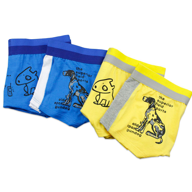 Cartoon Pure Cotton Large Size Girls Flat Corner Neutral Les Mid-Waist Cotton Quality Woman Four-corner Triangle Handsome T Underwear Girl Pants Summer