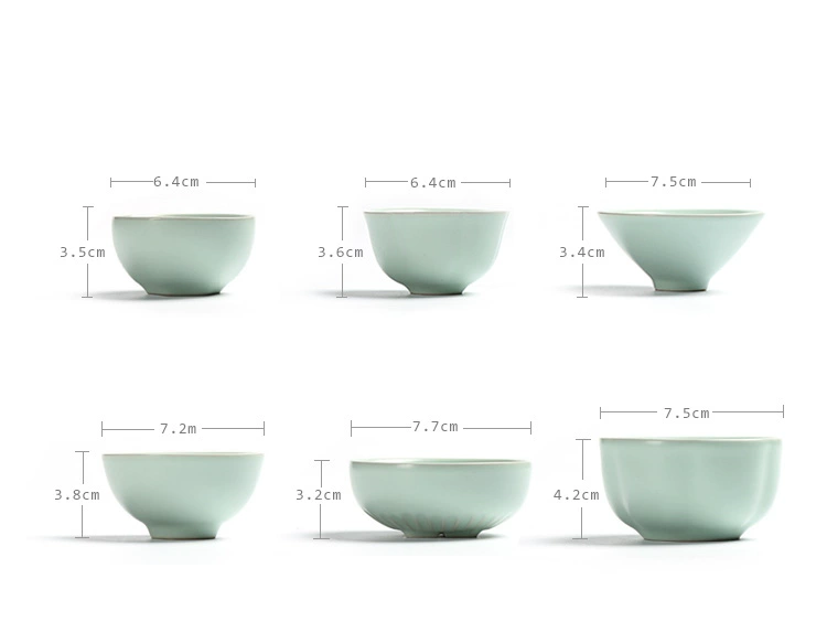 Ưu đãi đặc biệt Microc teacup gốm nhỏ kèn trà đá nứt cát tím 茗 tách chủ tách trà