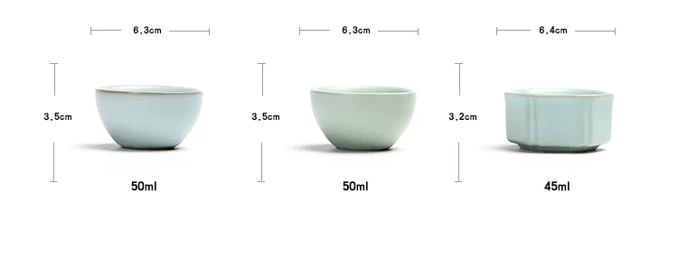 Ưu đãi đặc biệt Microc teacup gốm nhỏ kèn trà đá nứt cát tím 茗 tách chủ tách trà