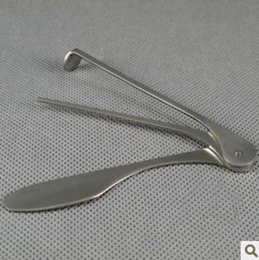 (Jiangnan smoking utensils) pipe utility pressure stick scraper through needle stainless steel three-purpose smoke knife practical
