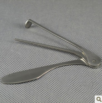 (Jiangnan Smoking Set) Practical tools for smoking pipes: pressure rod scraper needle stainless steel three-purpose tobacco knife