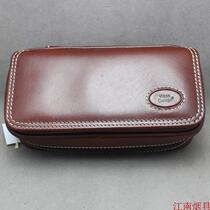 German Martin Wess 118 P9 2 leather handmade pipe bag two bucket bag Brown