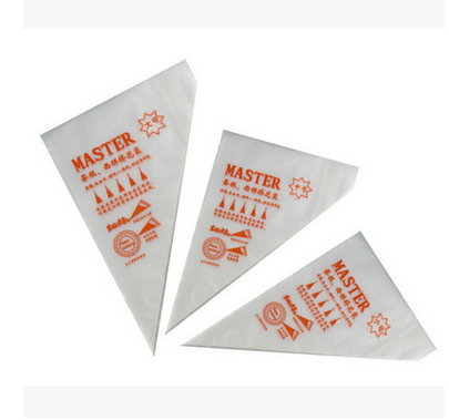 Disposable piping bag baking tool cookie cream triangle squeeze flower bag 100 pack 2R1760