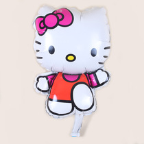 Mini Balloon Katie Cat Children Birthday Cartoon KT Balloon Birthday Party Decorated Aluminum Foil Balloon Arrangement