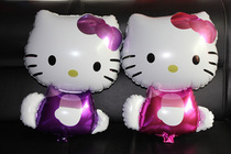 Cute KT Cat Aluminum Film Balloon Decoration Hello Kity Katy Cat Baby Catch Zhou Birthday Balloon Party Arrangement