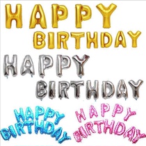Happy Birthday Balloon Party Arrangement Aluminum Foil Balloon Happy Birthday Alphabet Aluminum Foil balloons