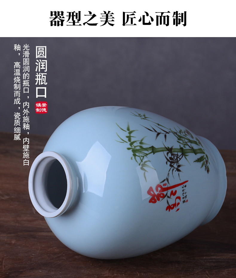 An empty bottle archaize of jingdezhen ceramic creative household 1 catty 2 jins of three jin of 5 jins of 10 jins liquor altar sealed jar