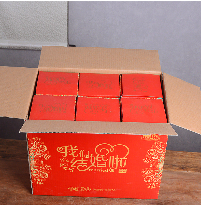 Jingdezhen ancient ceramic empty wine bottle with gift box 1 catty red wedding banquet festival wine jars with hip flask