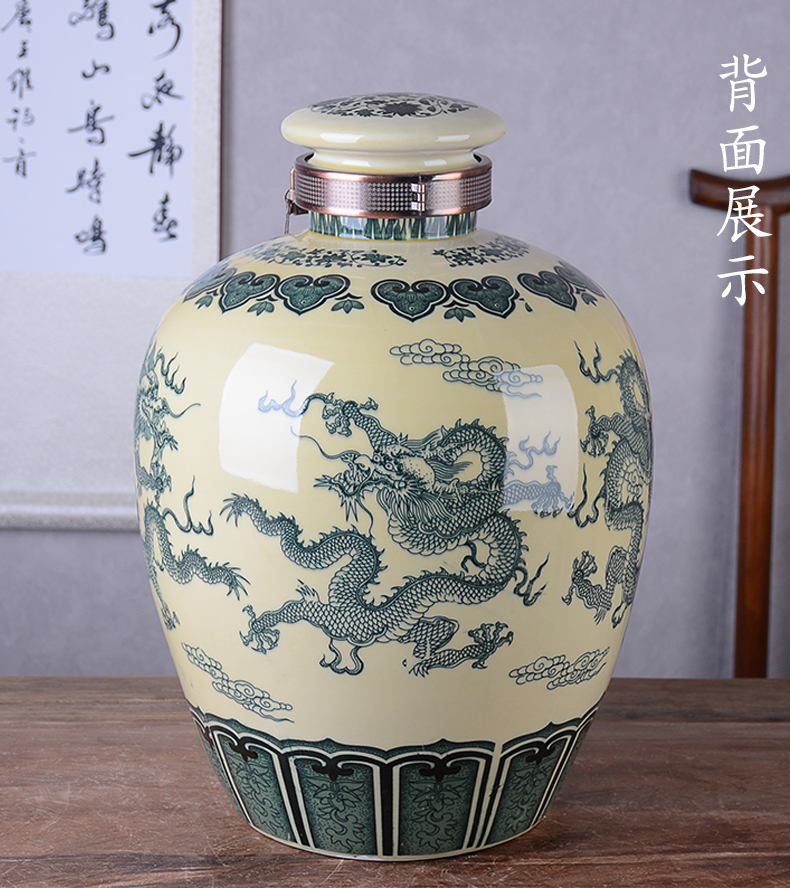 Jingdezhen ceramic wine jars with leading domestic 10 jins 20 jins 30 jins 50 archaize seal of liquor bottles