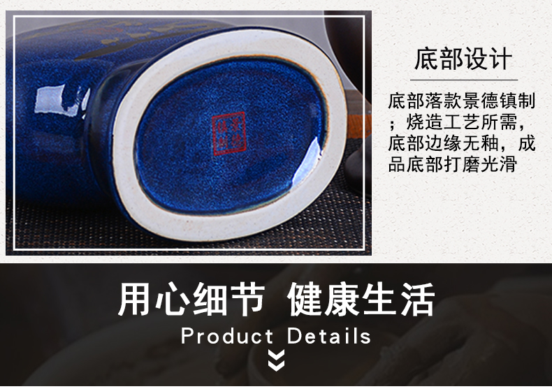 An empty bottle of jingdezhen ceramic 1 kg pack jar household creative liquor pot of wine gift box packing seal