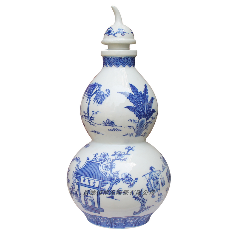 Five good big just 3 kg 2 jins home hip an empty bottle gourd ceramic terms bottle wine jar sealed bottles