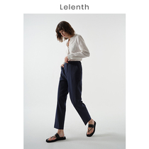 Leren Career Suit Womens Pants 2022 Spring New Design Sense White Fashion Temperament V Collar Long Sleeve Shirt