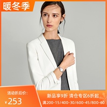 2021 new casual white suit womens jacket temperament professional dress small fragrant wind one button OL commuter suit