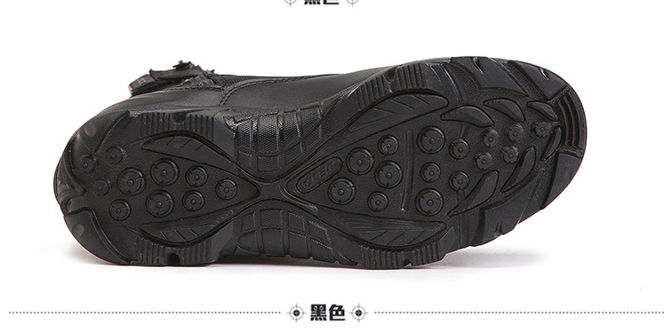 Boots militaires en cuir - amortissement - Ref 1397576 Image 42