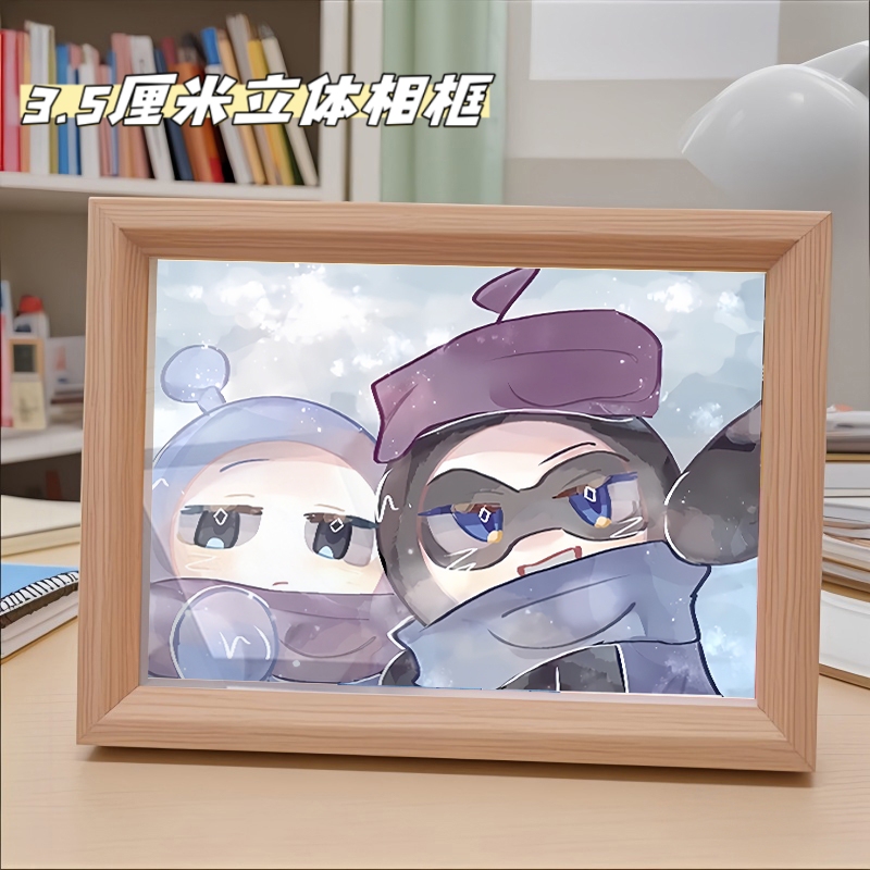 Eggman Party Laolan Cp Photo Frame Desktop Ornament Bedroom Table Birthday Gift for Best Friend Student Graduation Ceremony Eggman Party Laolan Cp Photo Frame Desktop Ornament Bedroom Table Birthday Gift for Best Friend Student Graduation Ceremony