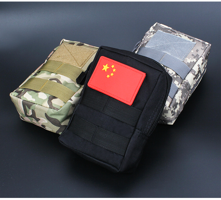 Túi chiến thuật ngoài trời 5,5 gói điện thoại di động ngụy trang túi súng cao su Túi MOLLE phó kèm theo bộ dụng cụ quạt quân đội túi đeo hông dã ngoại