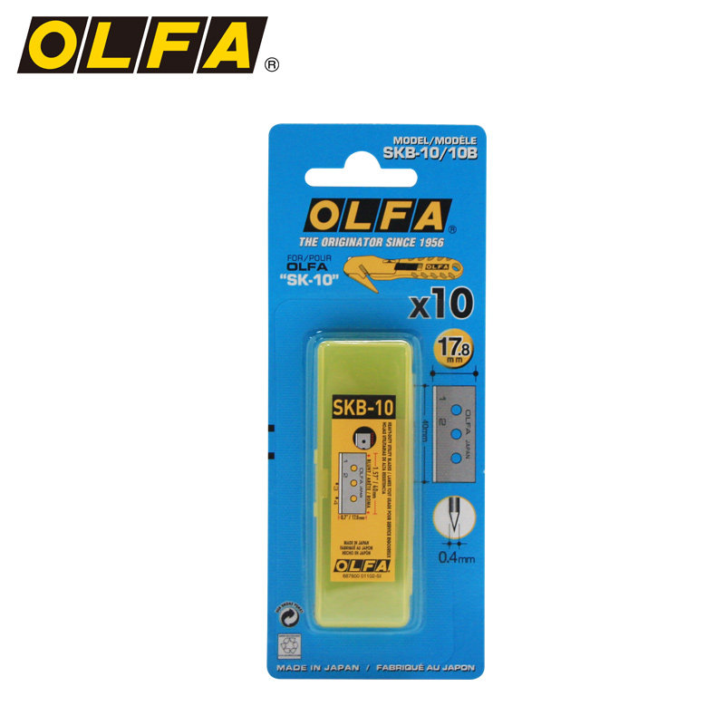 Japan imports OLFA blade SKB-10 10B safety blade for SK-10 safety knife
