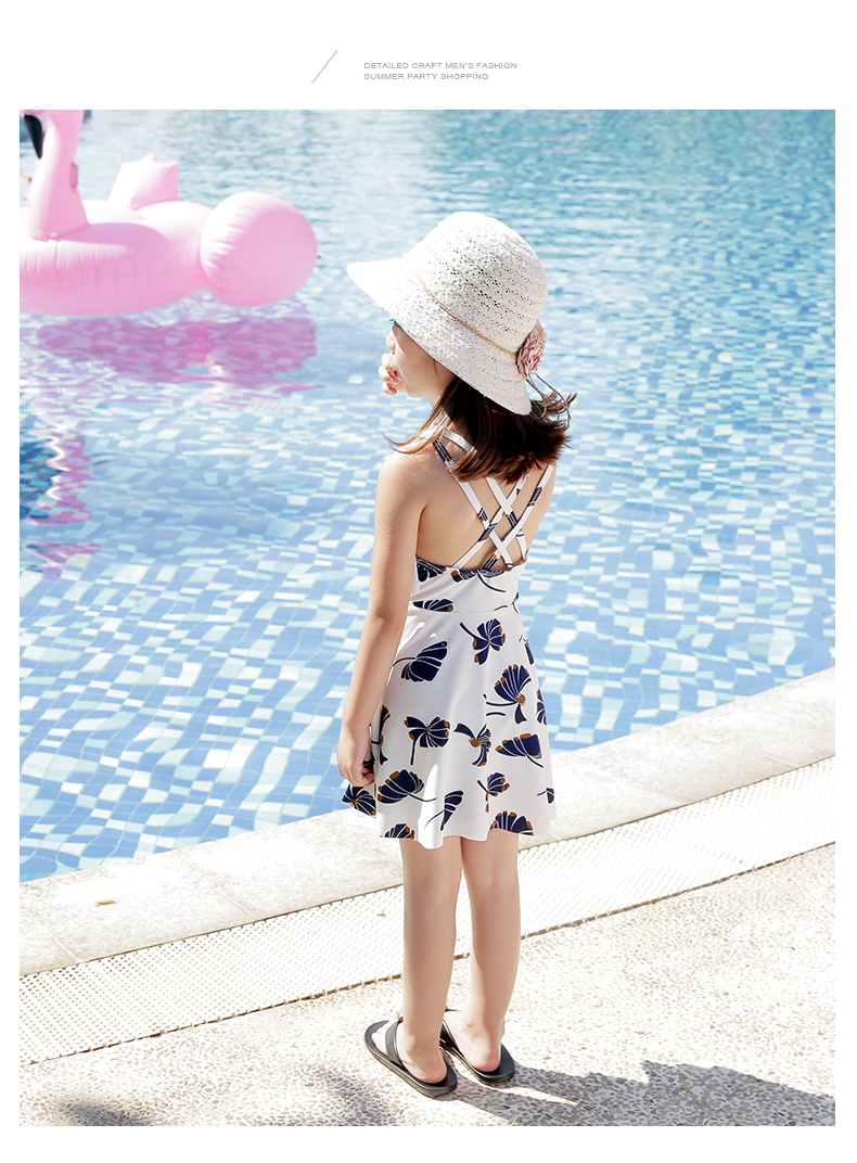 Đồ bơi bé gái Quần chẻ cho bé Quần xiêm Công chúa Áo dài Chàng trai Hàn Quốc Cô gái mùa đông Spa Đồ bơi cho trẻ em - Bộ đồ bơi của Kid đồ bơi cho bé 1 tuổi