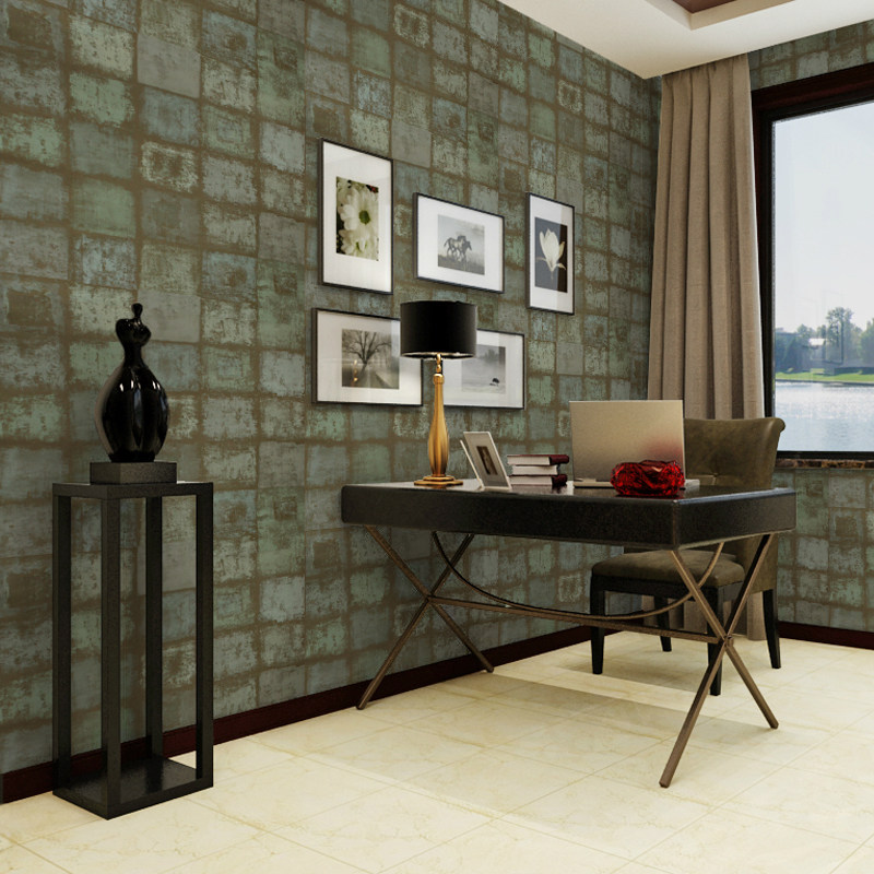 American Import Tailstock Pure Paper Spot Neoclassical Make Old Box Living Room Book Room TV Sofa Background Wall Wallpaper