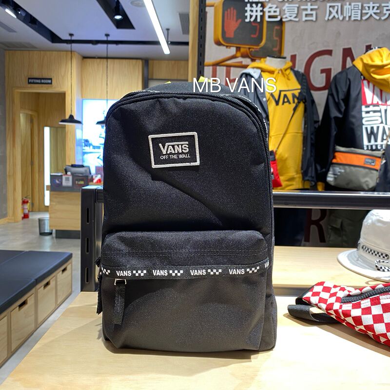 Vans Women's Classic Simple Small Backpack Black Backpack Vn0A4Droblk