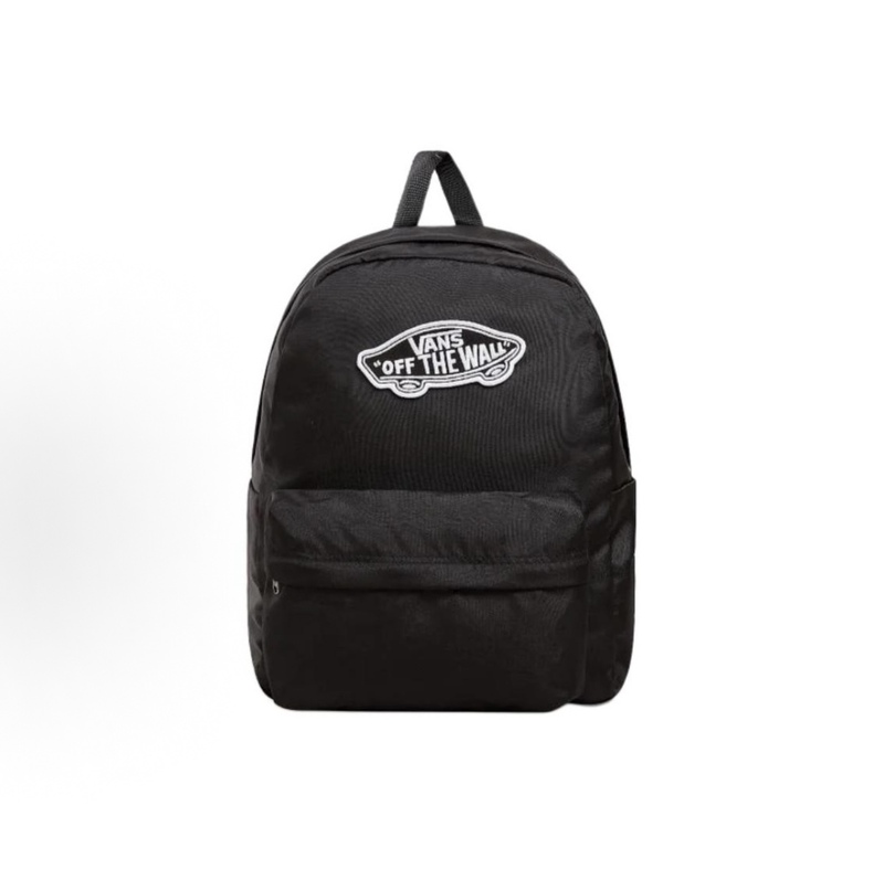 Vans Men's and Women's Sports and Leisure Backpacks, School Bags, Black Classic Logo Vn000H4Yblk