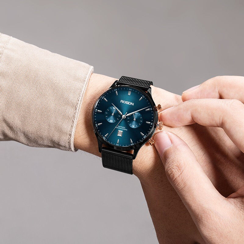 Laserton Hand Watch Male Black Tech Ultra Slim Fashion Trends Men's Watches Waterproof Middle School High School Boys Quartz Watches