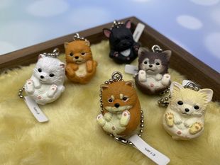 Подлинный TAKARA TOMY Bobo Dog Rolling Puppy Puppy Pendant Gacha Spot