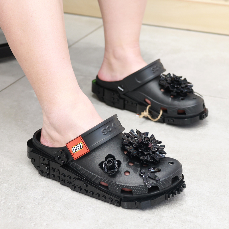 Crocs Crocs New Lego Midnight Garden Couple Lego Beach Sandals Women's Shoes 212982