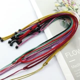 Ожерелье из шнура, плетеная подвеска ручной работы, изумрудный ремешок, браслет из красной нити подходит для мужчин и женщин