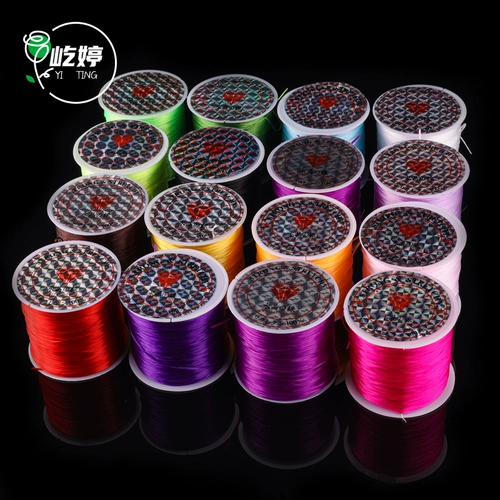 Эластичные импортные бусины, четки из круглых бусин, резинка ручной работы, DIY