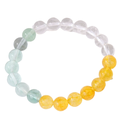 Натуральный универсальный белый кварц, браслет из кварца, бусины, аксессуар, простой и элегантный дизайн, изысканный стиль