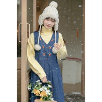 Yellow turtleneck sweater women 2021 New Fashion casual gentle style twist twist pullover padded sweater