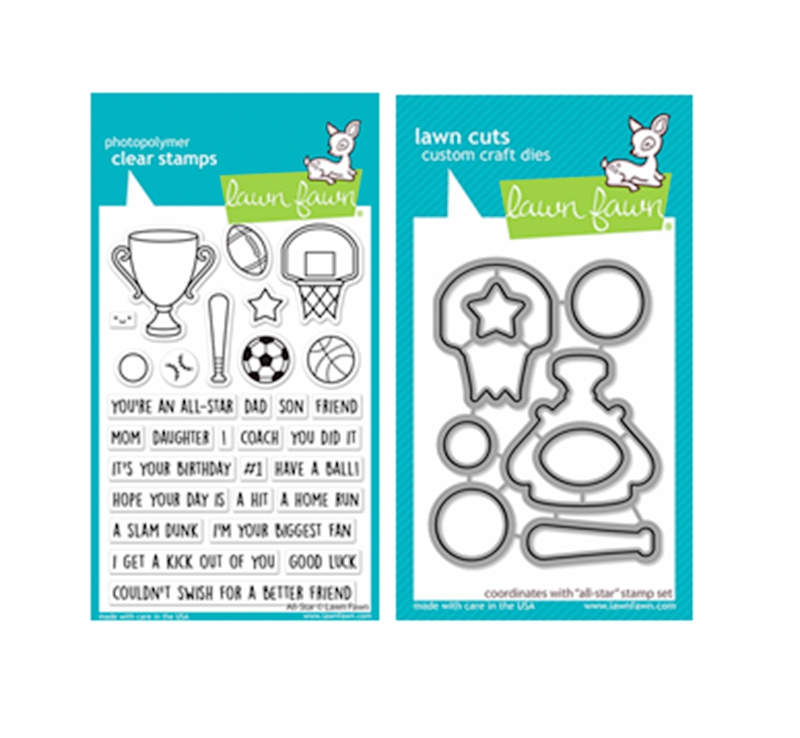 Lawn Fawn import seal stamp cutting board knife model All-Star-Taobao