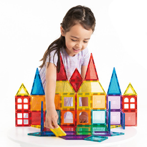 智邦彩窗磁力片男孩女孩智力动脑多功能磁铁积木儿童益智拼装玩具