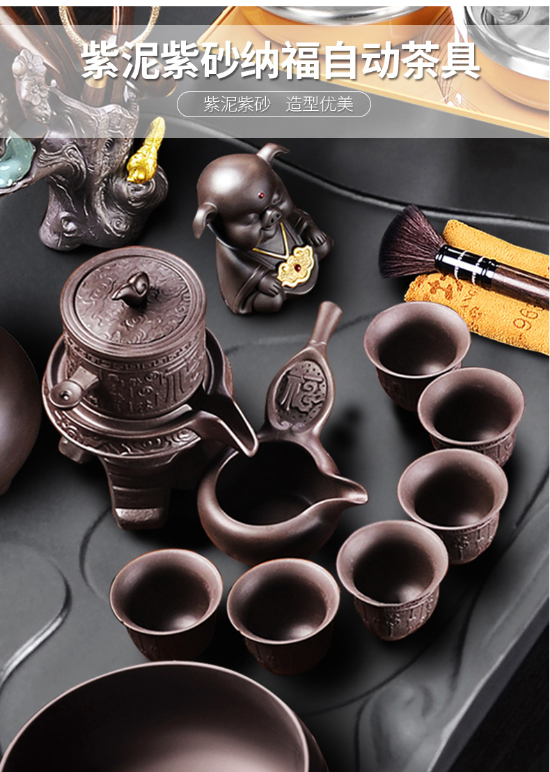 It still fang Chinese style restoring ancient ways tea set home sharply stone tea tray rosewood wood tea table four unity of kung fu