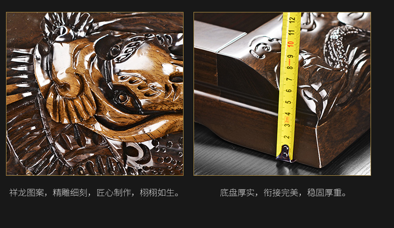 It still fang kung fu tea set suit household automatic contracted a visitor office a whole set of ebony wood tea tray