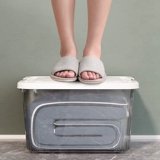 Прозрачный очень большой ящик для хранения, большая коробка для хранения, пластиковая игрушка, увеличенная толщина