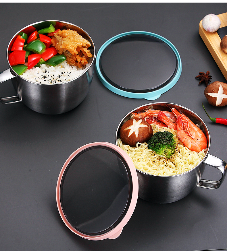 Ward (stainless steel, mercifully rainbow such as bowl with cover student dormitory Japanese large lovely tableware with large capacity is large