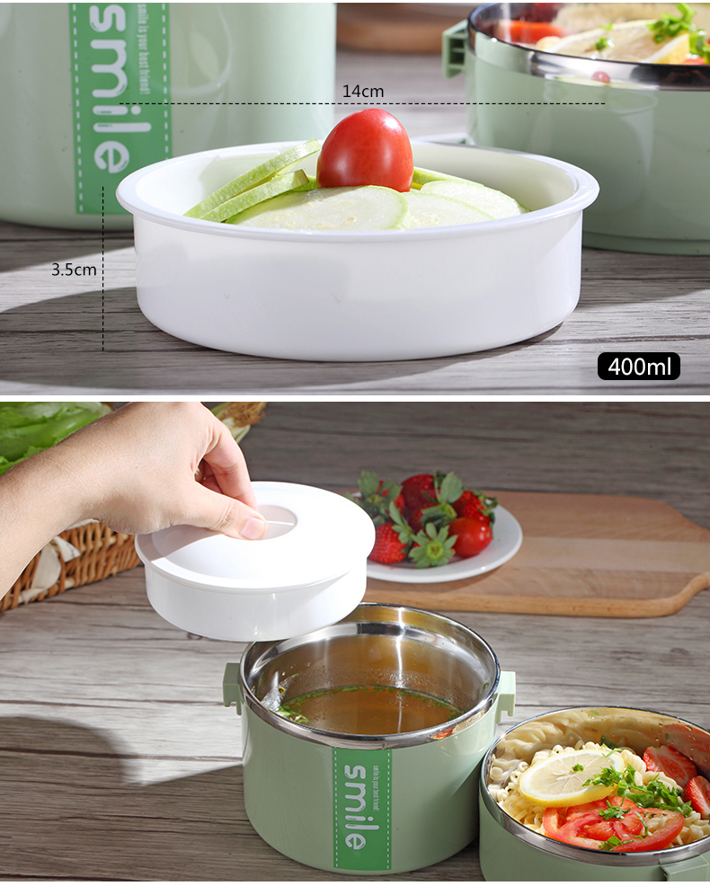 hộp com hâm nóng Hộp đựng đồ ăn bằng thép không gỉ công suất lớn, hộp đựng đồ ăn đôi cách nhiệt dành cho người lớn Hộp đựng đồ ăn nhiều lớp kiểu Nhật - Hộp cơm điện sưởi ấm hộp cơm điện mocato