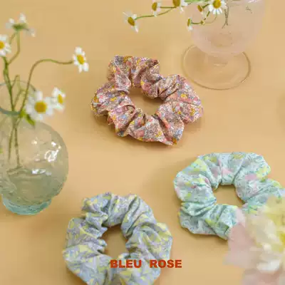 BLEU et ROSE (Flower World) original floral summer Hairband retro fabric print coliform