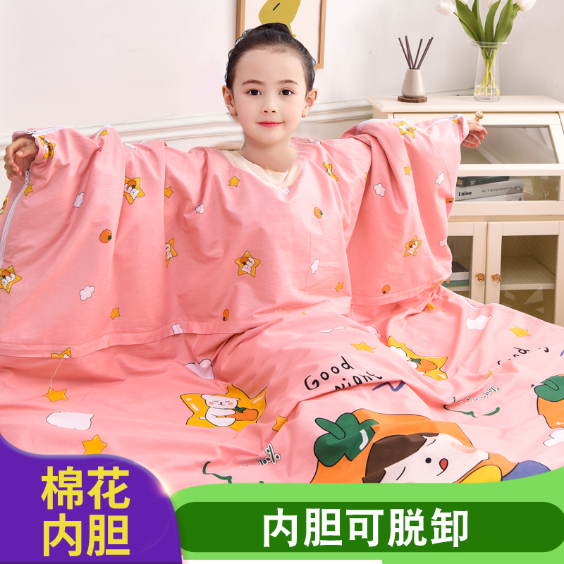 Cotton sleeping bag Children's winter Anti-kick by the god Autumn Winter Great Boy Winter Adults All Season Universal Baby Pure Cotton Sleep