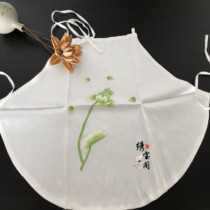 New embroidered treasure Pavilion mulberry silk close-fitting womens underwear peony hand embroidery Su embroidery silk belly pocket