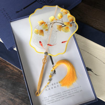 Su Embroidery Group Fan Embroidery Fan Ancient Wind Han Suit Double Face Embroidered Embroidered Ensemble Fan China Wind Send Old Foreign Featured Gift