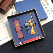 Su Embroidery Handmade Embroidered Suzhou Embroidery Winding Silk Bookmark U Pan Pen Suit Chinese Characteristics Crafts Souvenir Boutique