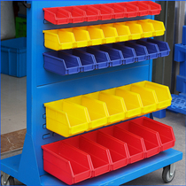 Plastic spare parts storage box Tool storage rack Screw storage Plastic classification grid oblique warehouse finishing box